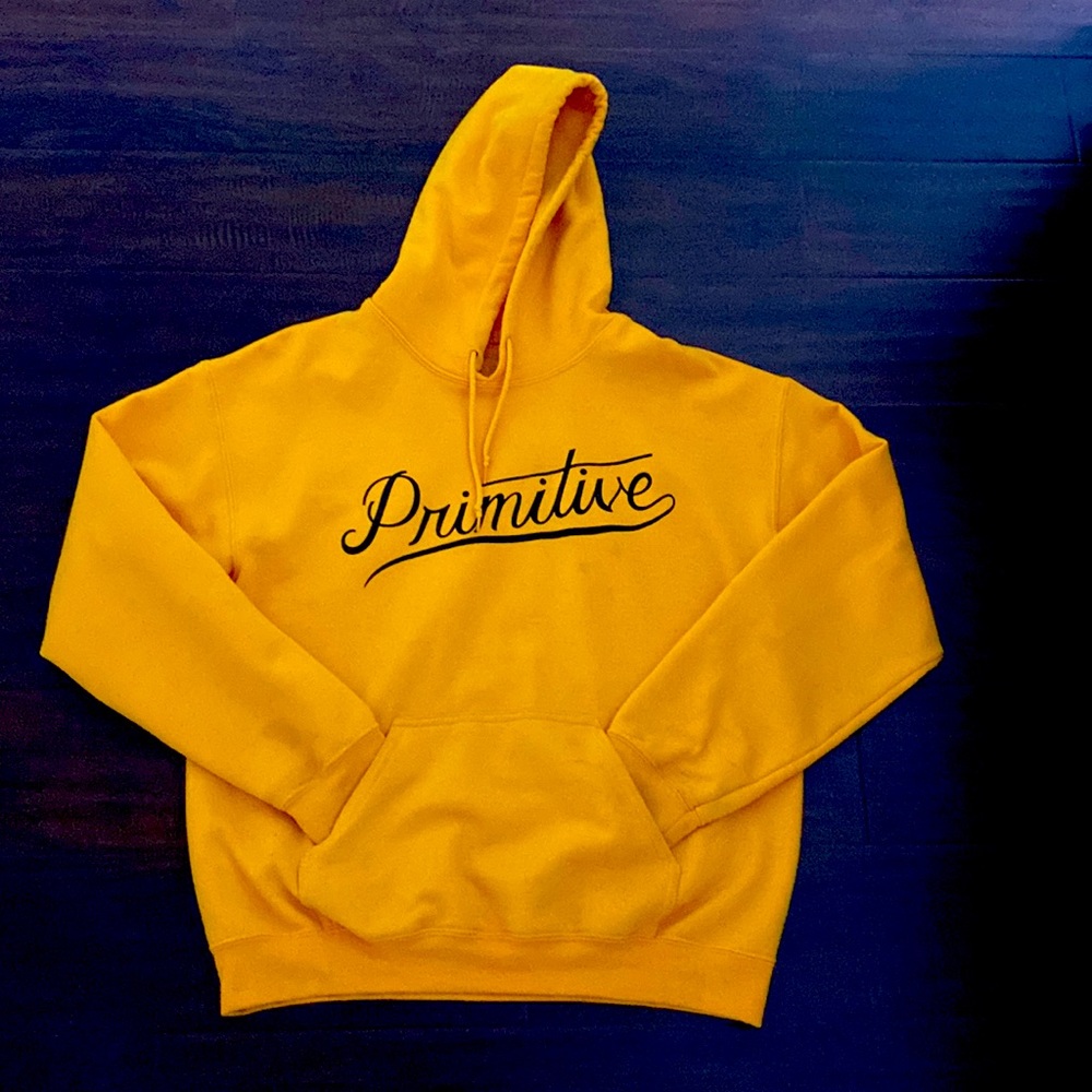 Primitive Yellow hoodie Mens M